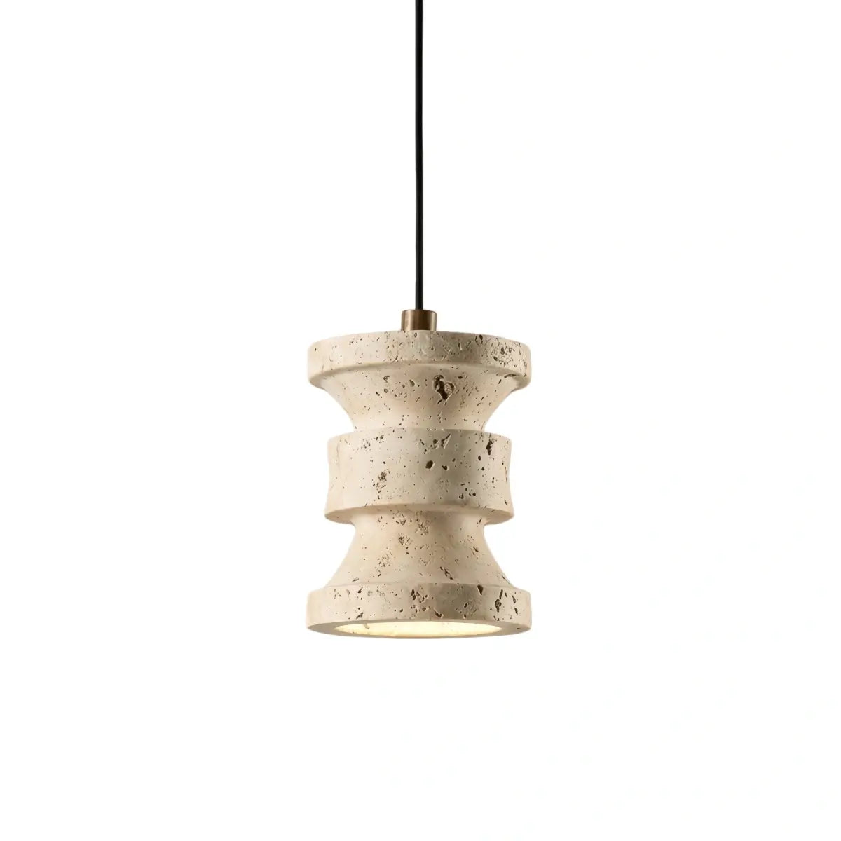 Strata Modern Travertine Pendant Light